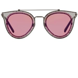 valentino gunmetal sunglasses